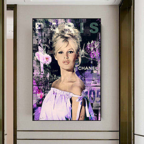 Brigitte Bardot Canvas Wall Art: Timeless Beauty-ChandeliersDecor