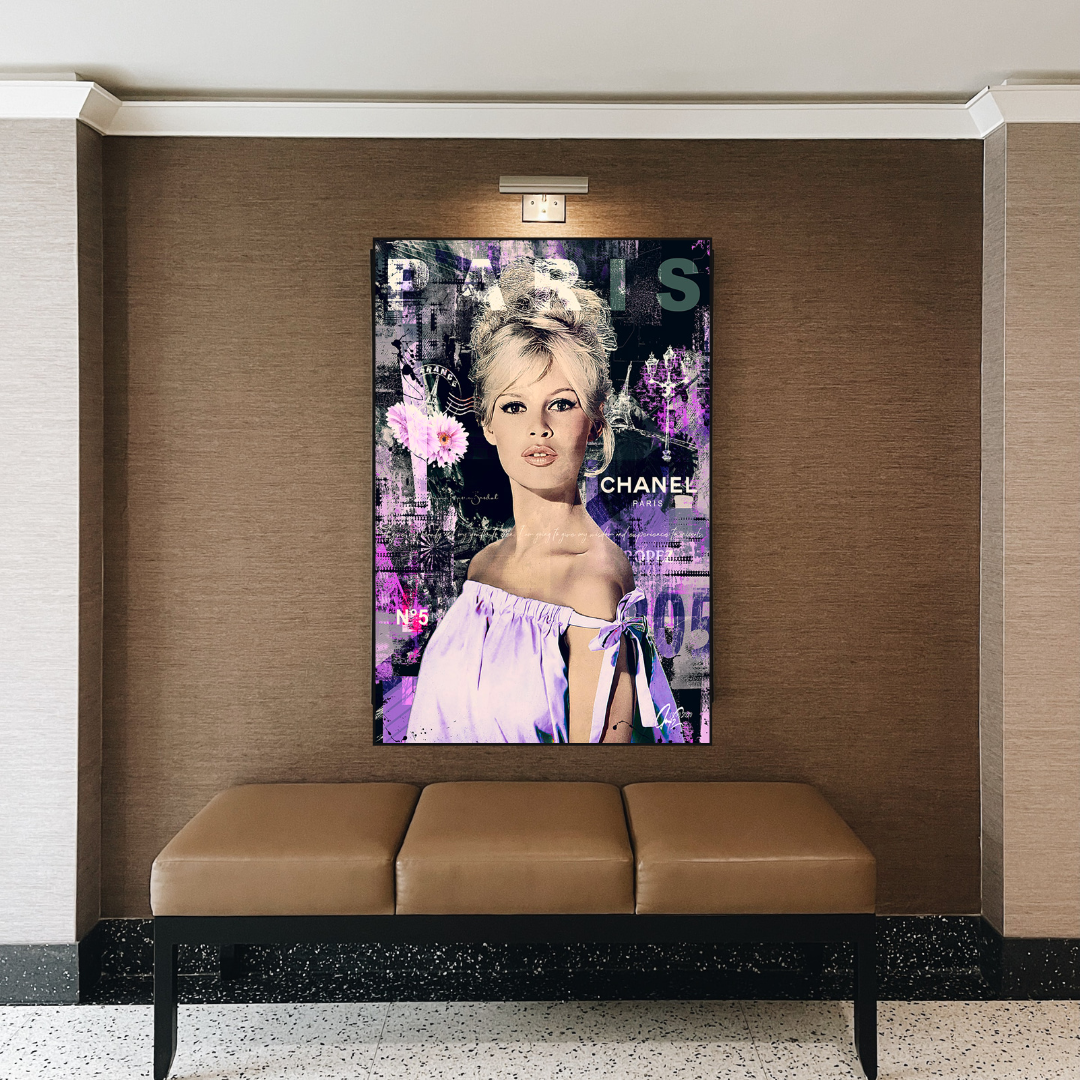 Brigitte Bardot Leinwand-Wandkunst: Zeitlose Schönheit