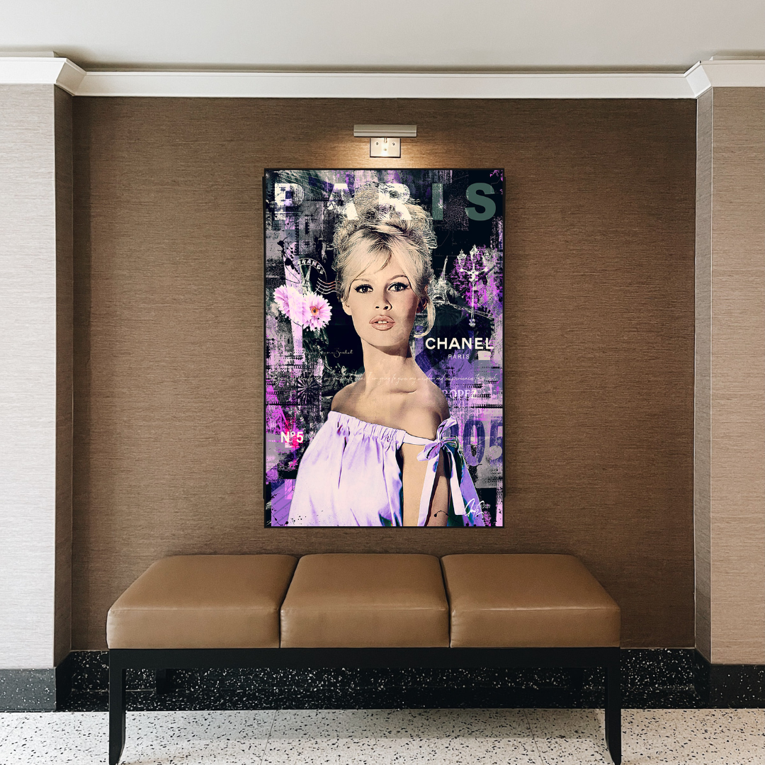 Brigitte Bardot Canvas Wall Art: Timeless Beauty-ChandeliersDecor