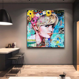 Brigitte Bardot Poster: Pop Art Canvas Wall Art-ChandeliersDecor