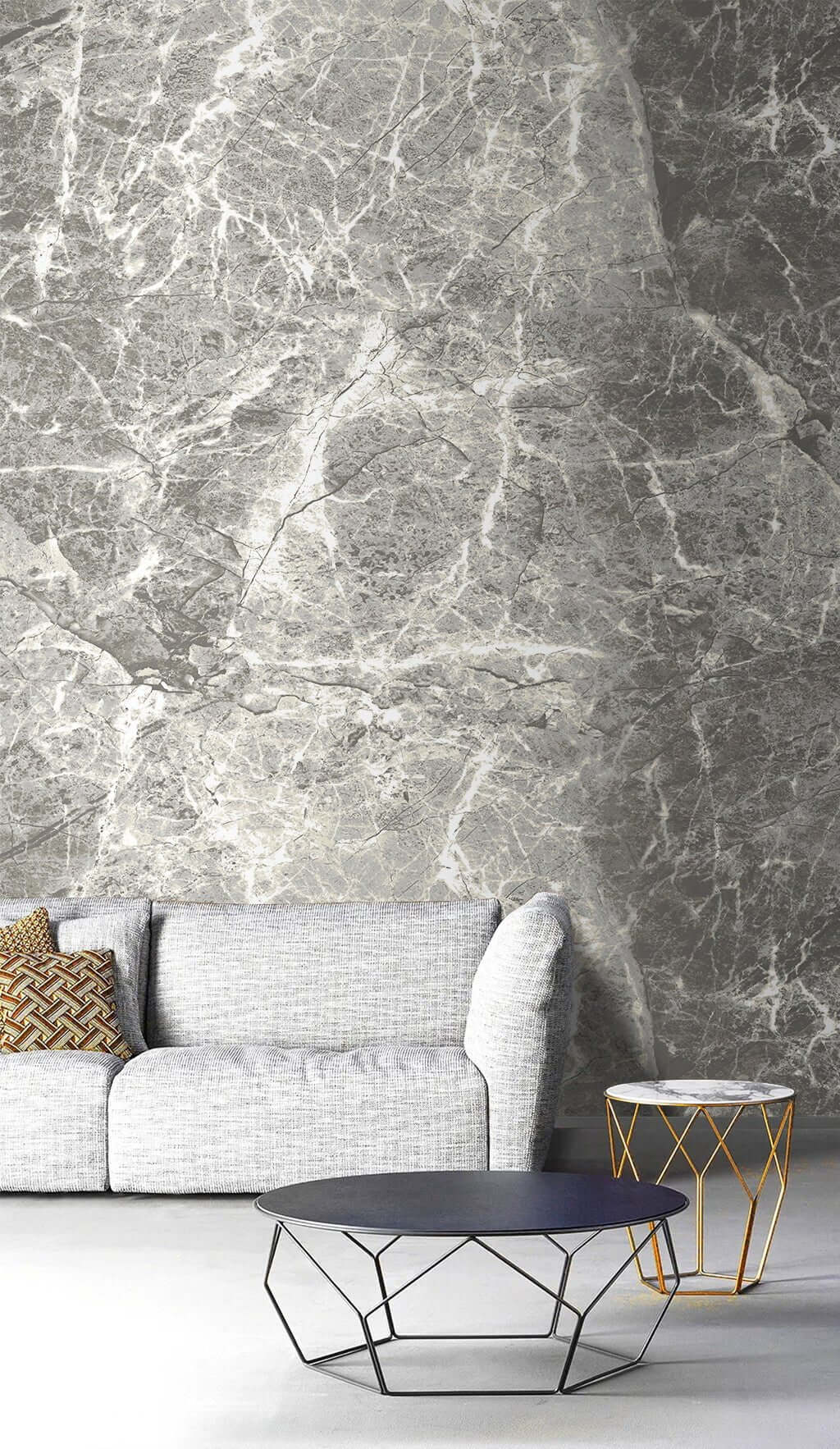 Broken Stone Texture Wallpaper Mural-ChandeliersDecor.com