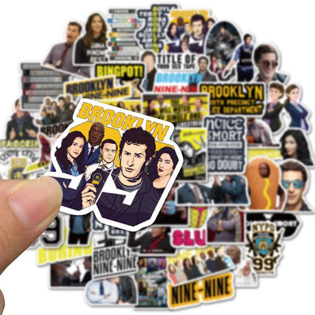 Brooklyn Nine Stickers Pack - for Fans of the Hit TV Show-ChandeliersDecor