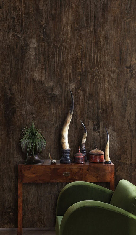 Brown Rustic Wood Effect Wallpaper Mural-ChandeliersDecor.com