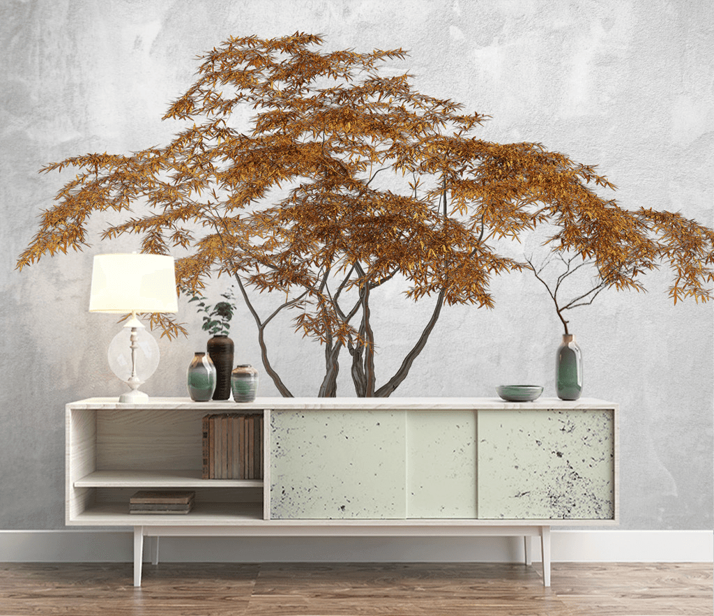 Brown Spread 3D Tree Wallpaper Murals: Enhance Your Space-ChandeliersDecor.com