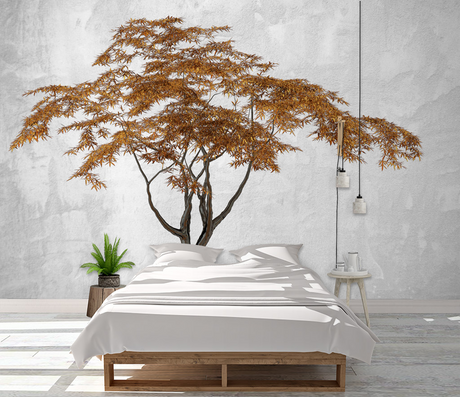 Brown Spread 3D Tree Wallpaper Murals: Enhance Your Space-ChandeliersDecor