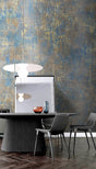 Brushed Blues Abstract Wallpaper Mural-ChandeliersDecor.com