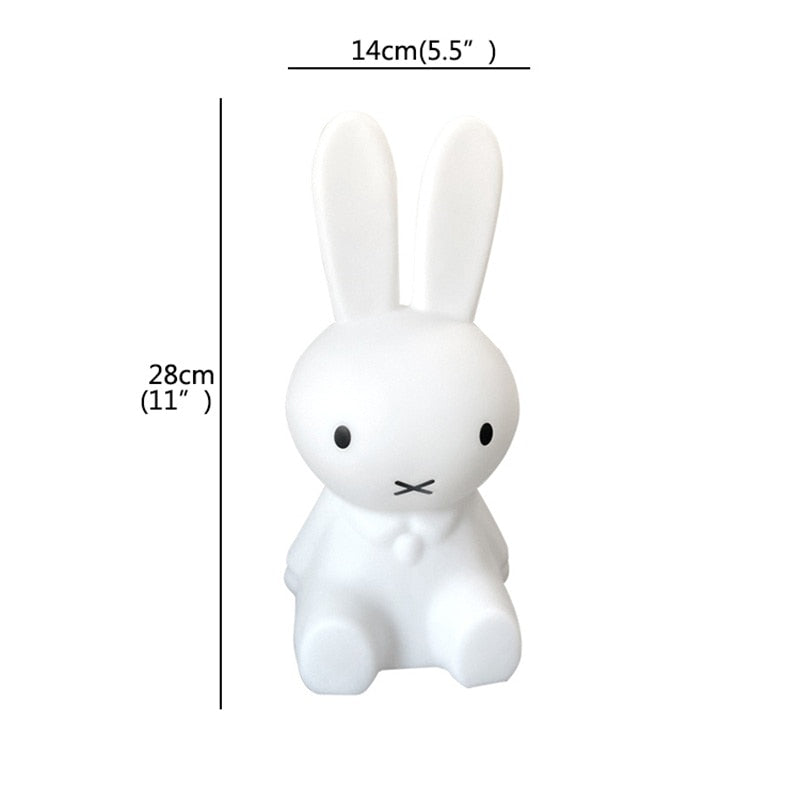 Bunny Rabbit Lamp Cute LED Table Lamp for Kids Room-ChandeliersDecor