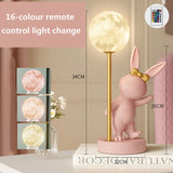 Bunny Rabbit Table Lamp for Kids Room-ChandeliersDecor