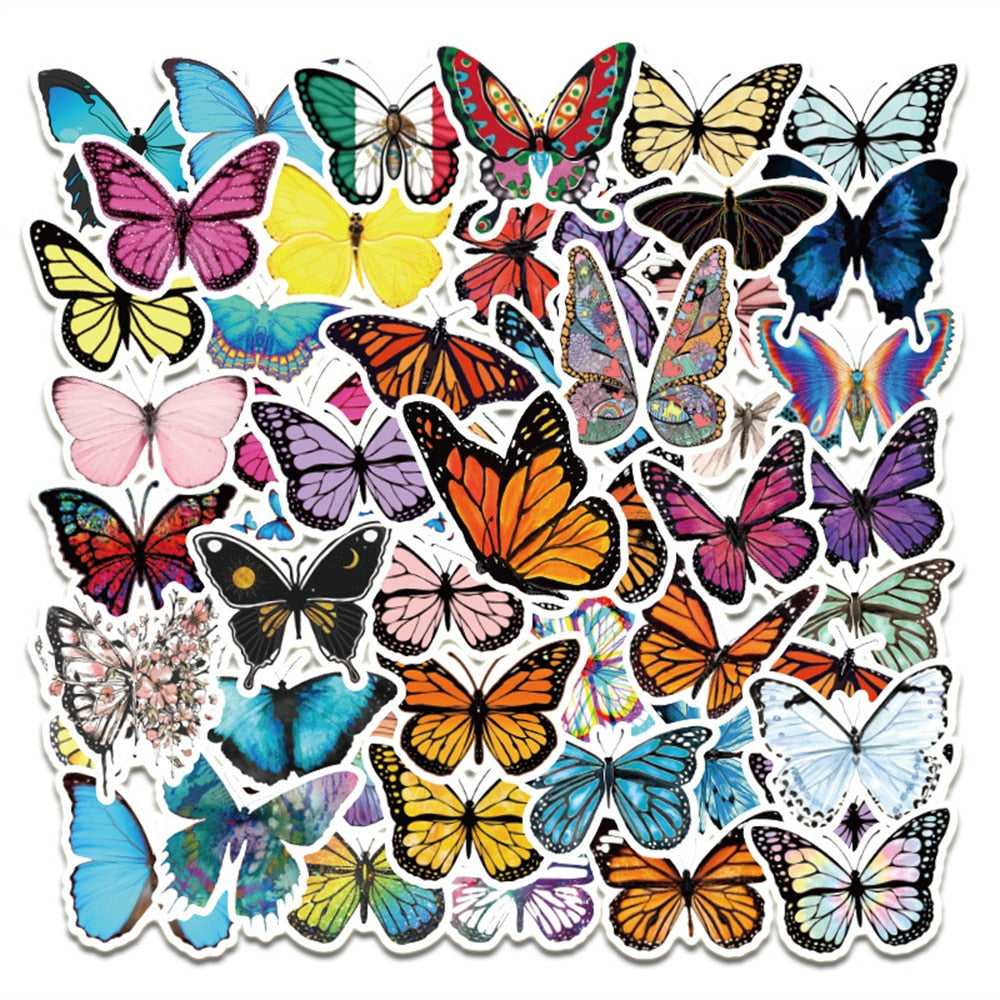 Butterfly Stickers Pack: Colorful and Versatile-ChandeliersDecor