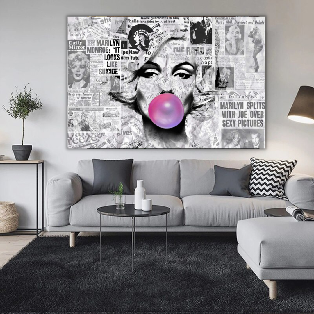 Buy Marilyn Bubble Poster - Only at Newspaper-ChandeliersDecor