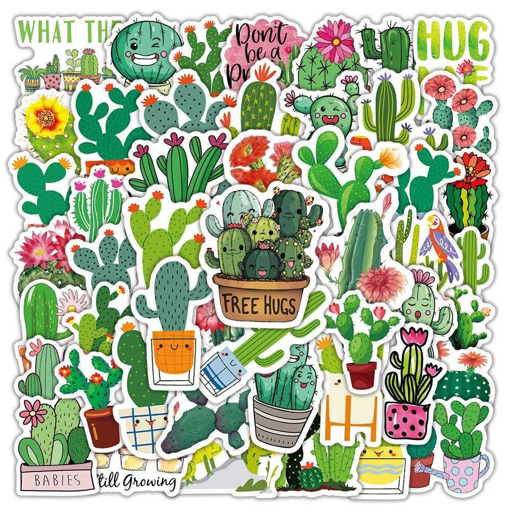 Cactus Stickers: Decorative Decals for Every Surface-ChandeliersDecor