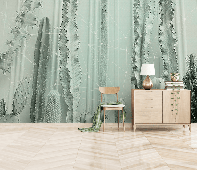 Cactus Wallpaper Murals: Transform Your Space-ChandeliersDecor.com