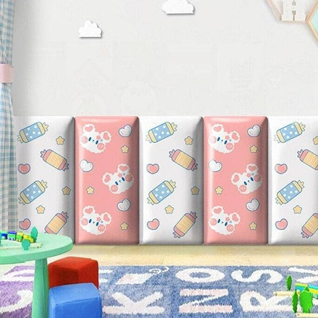 Candy Land Kids Wall Padded Safety Cushions Pack-ChandeliersDecor