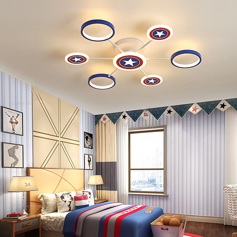 Captain America Kids Lighting – Marvel Merchandise-ChandeliersDecor