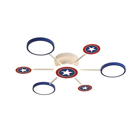 Captain America Kids Lighting – Marvel Merchandise-ChandeliersDecor