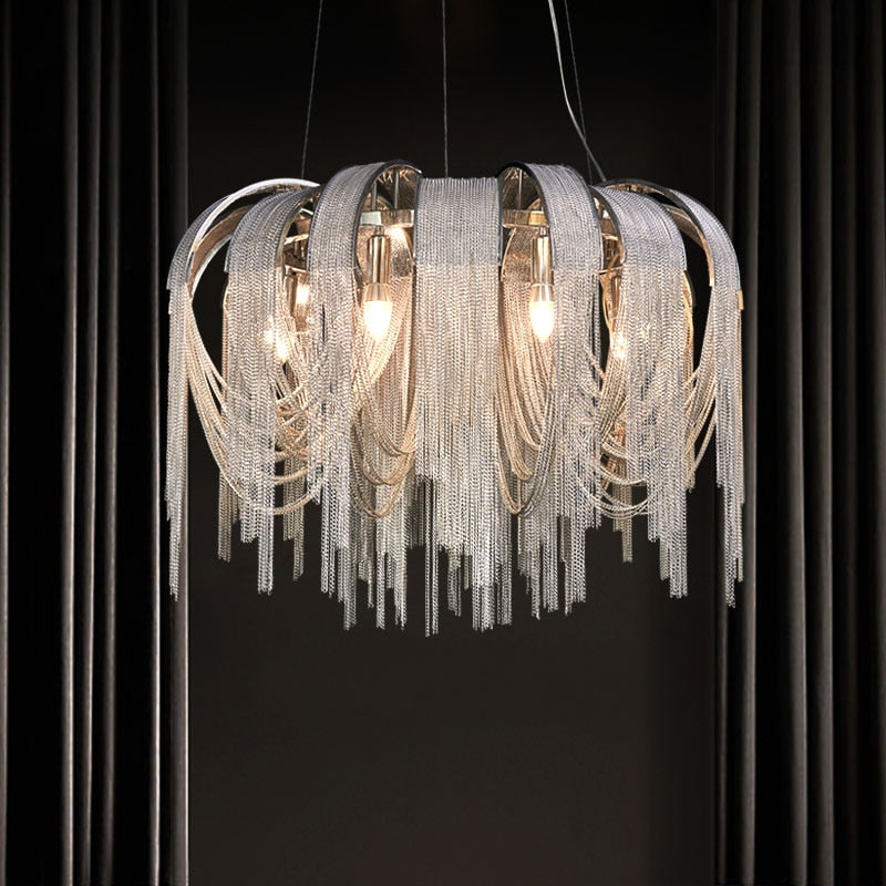 Chain Chandelier: Elegant Lighting Fixture for Modern Spaces