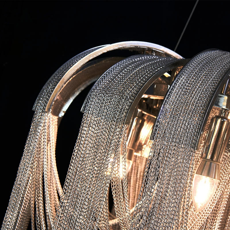 Chain Chandelier: Elegant Lighting Fixture for Modern Spaces-ChandeliersDecor