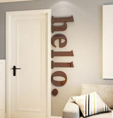 ChandeliersDecor.com-Kids Room Nursery Decals-3D HELLO Acrylic Wall Sticker Decal