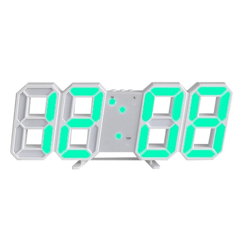 ChandeliersDecor.com-Wall Clocks-3D LED Digital Wall Clock: Innovative and Stylish Design