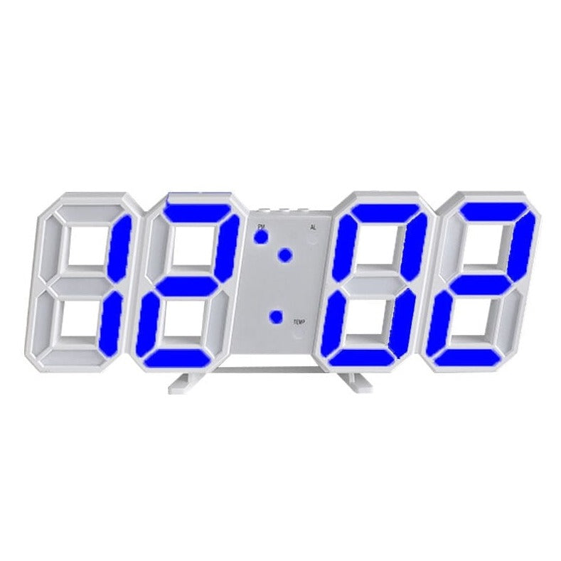 ChandeliersDecor.com-Wall Clocks-3D LED Digital Wall Clock: Innovative and Stylish Design