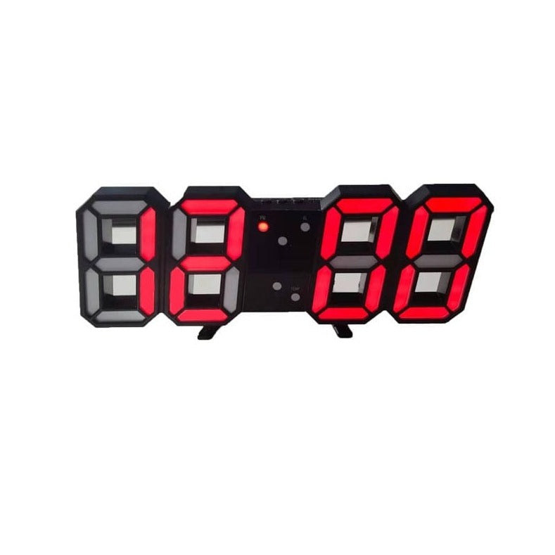 ChandeliersDecor.com-Wall Clocks-3D LED Digital Wall Clock: Innovative and Stylish Design