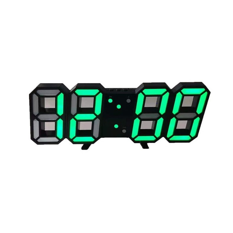 ChandeliersDecor.com-Wall Clocks-3D LED Digital Wall Clock: Innovative and Stylish Design