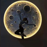 ChandeliersDecor.com-LED Wall Art-3D Moon LED Wall Lamp - Wall Decor