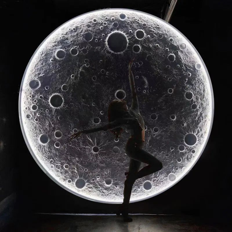 ChandeliersDecor.com-LED Wall Art-3D Moon LED Wall Lamp - Wall Decor