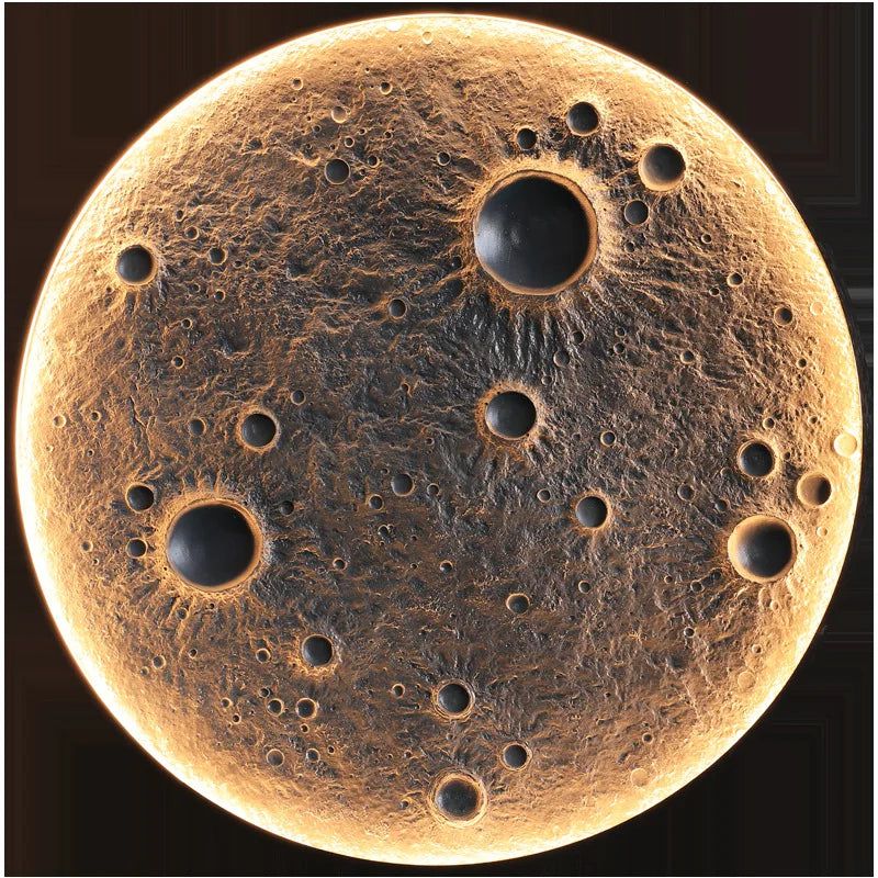 ChandeliersDecor.com-LED Wall Art-3D Moon LED Wall Lamp - Wall Decor