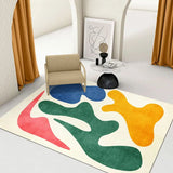 ChandeliersDecor.com-Rugs & Carpets-Abstract Art Lamb Wool Carpet: Elevate Your Space