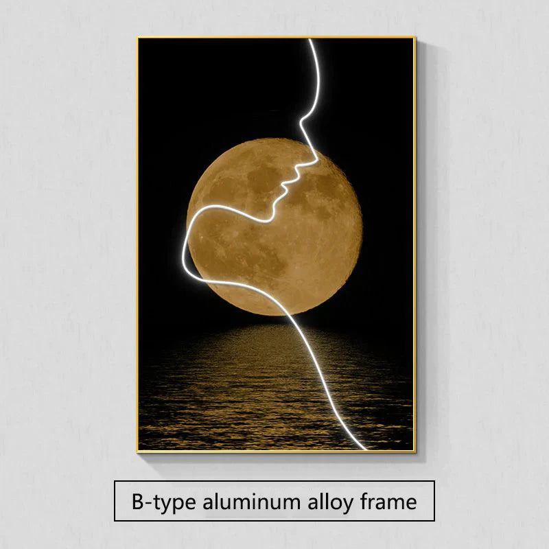 ChandeliersDecor.com-LED Wall Art-Abstract Figure LED Porch Wall Art