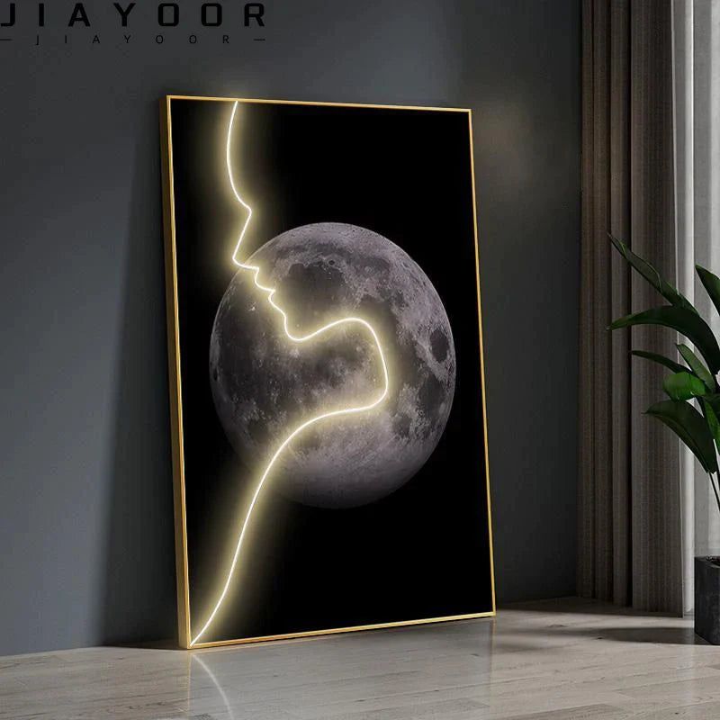 ChandeliersDecor.com-LED Wall Art-Abstract Figure LED Porch Wall Art