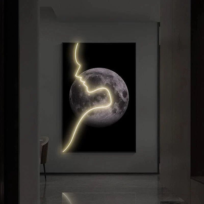 ChandeliersDecor.com-LED Wall Art-Abstract Figure LED Porch Wall Art