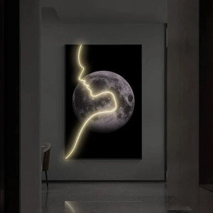 ChandeliersDecor.com-LED Wall Art-Abstract Figure LED Porch Wall Art