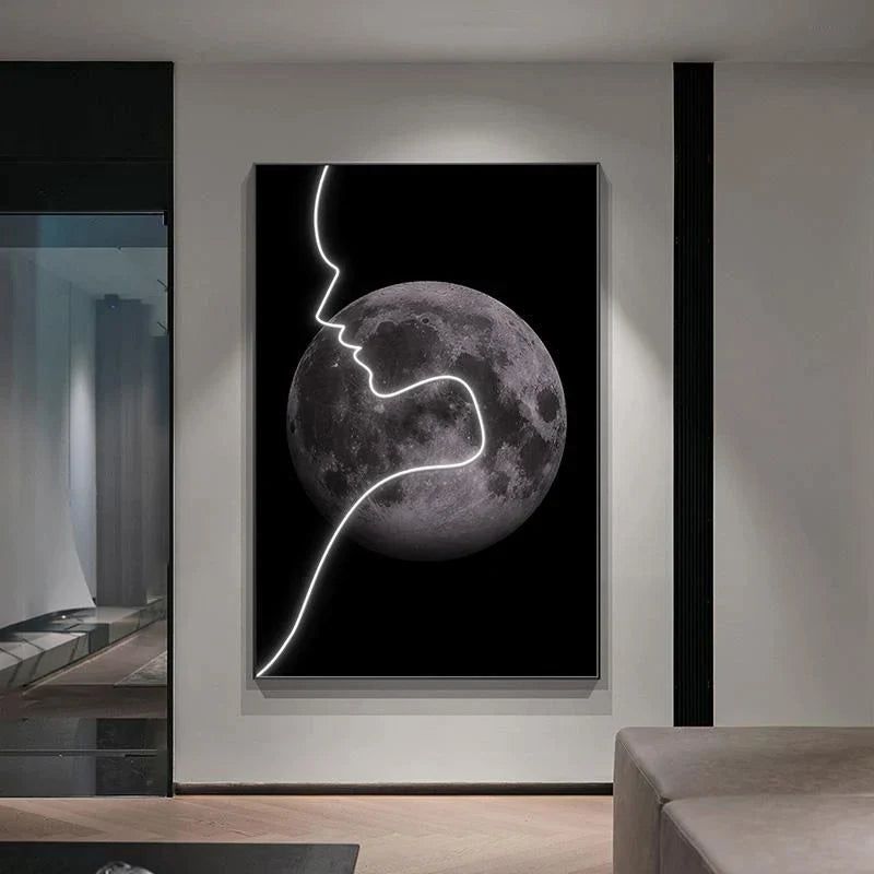 ChandeliersDecor.com-LED Wall Art-Abstract Figure LED Porch Wall Art