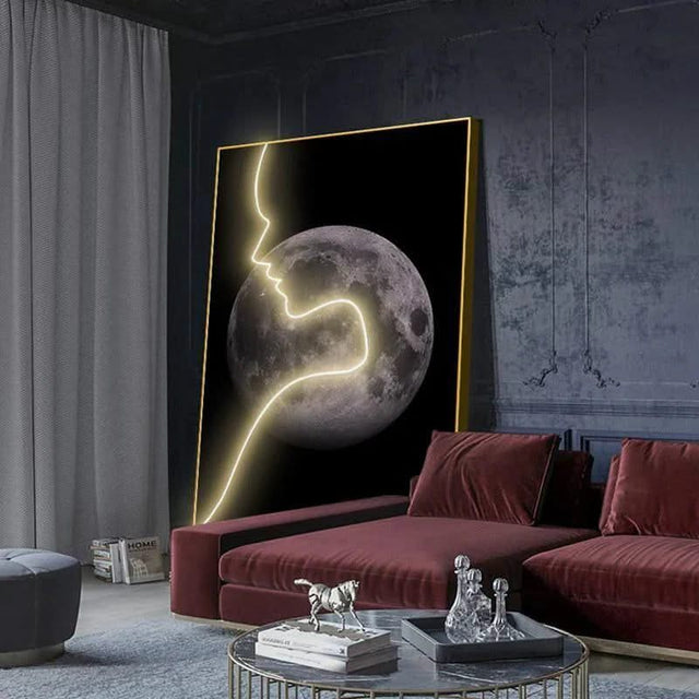 Abstract Figure LED Porch Wall Art-ChandeliersDecor.com