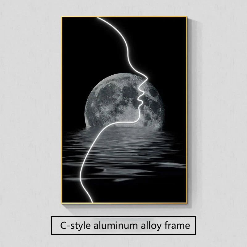 ChandeliersDecor.com-LED Wall Art-Abstract Figure LED Porch Wall Art