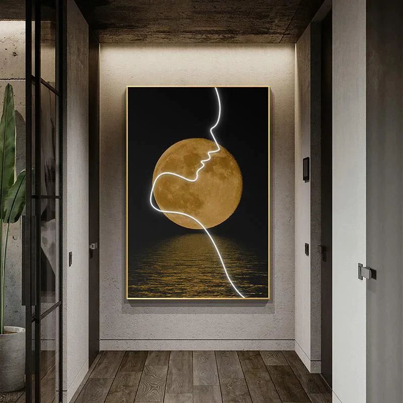 ChandeliersDecor.com-LED Wall Art-Abstract Figure LED Porch Wall Art
