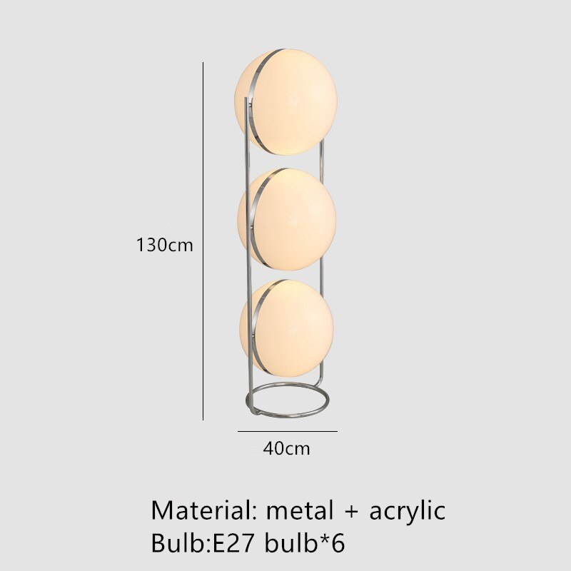 ChandeliersDecor.com-Floor Lamp-Acrylic Ball Floor Lamp - Illuminating Home Décor