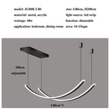 ChandeliersDecor.com-Ceiling Chandelier-Acrylic Belts Chandelier: Sleek and Stylish Lighting