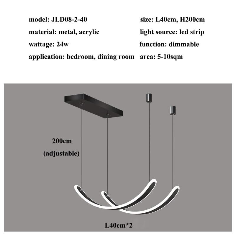 Acrylic Belts Chandelier: Sleek and Stylish Lighting-ChandeliersDecor.com