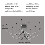 ChandeliersDecor.com-Ceiling Chandelier-Acrylic Belts Chandelier: Sleek and Stylish Lighting