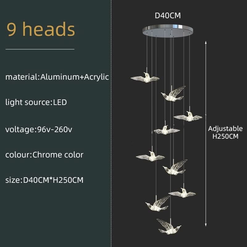 Acrylic Glass Birds Chandelier - Exquisite Lighting Solution-ChandeliersDecor.com