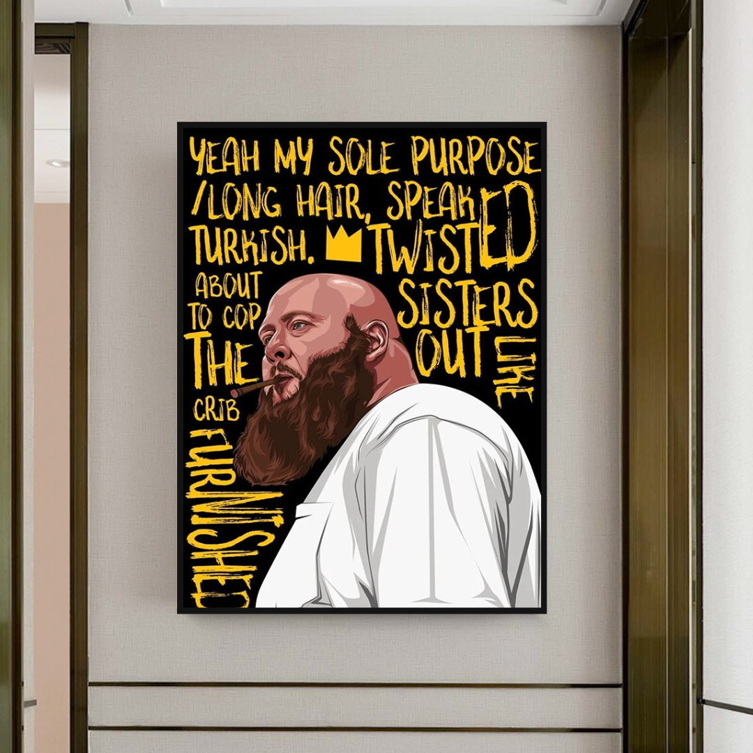 ChandeliersDecor.com-Wall Posters-Action Bronson Singer Rapper Canvas Wall Art