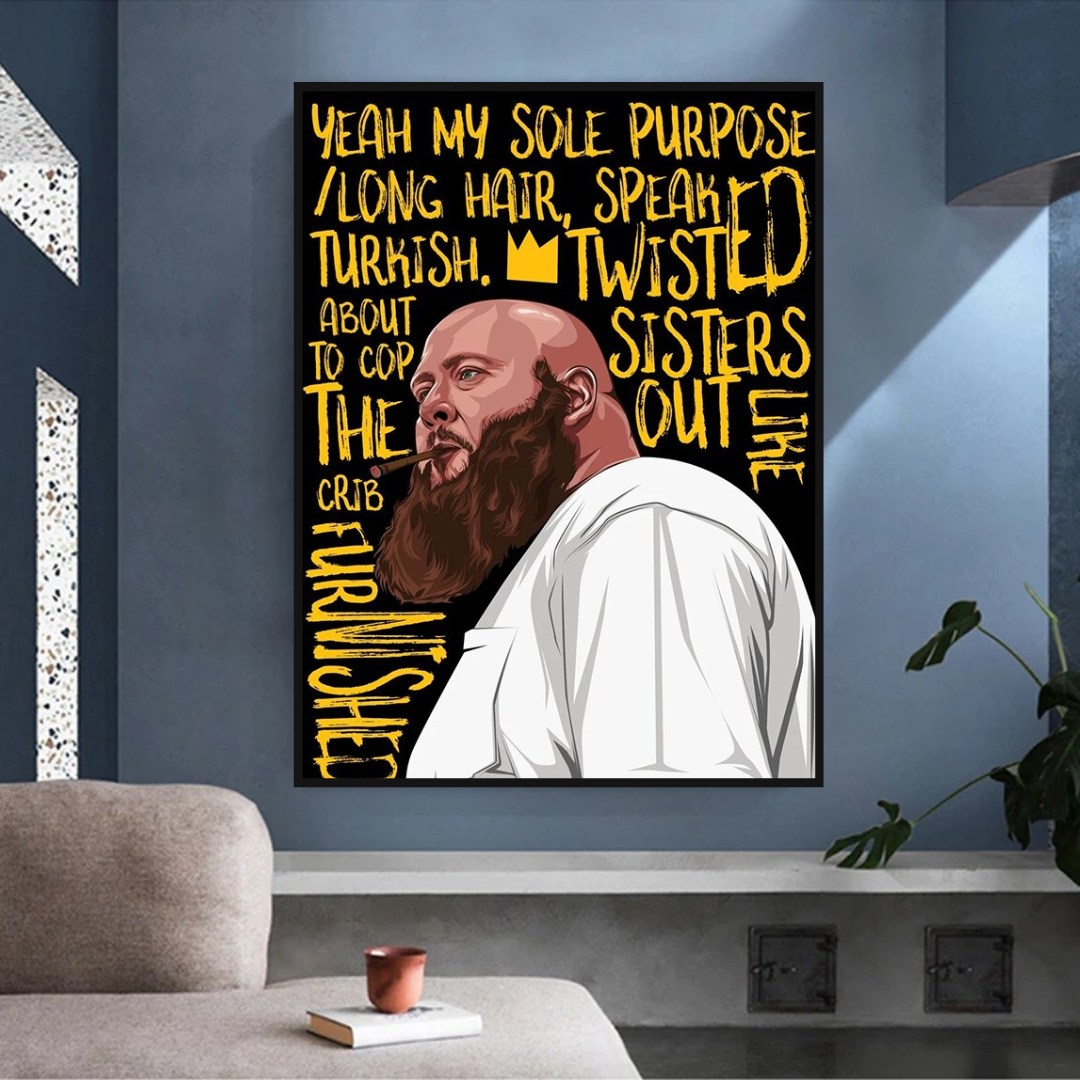 ChandeliersDecor.com-Wall Posters-Action Bronson Singer Rapper Canvas Wall Art