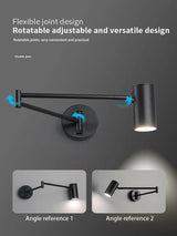 ChandeliersDecor.com-Wall Lights-Adjustable Wall Lamp - Swivel Arm Design