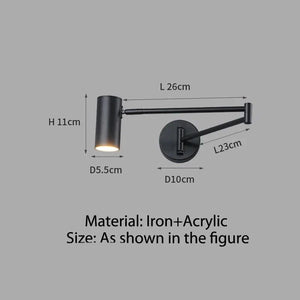 ChandeliersDecor.com-Wall Lights-Adjustable Wall Lamp - Swivel Arm Design