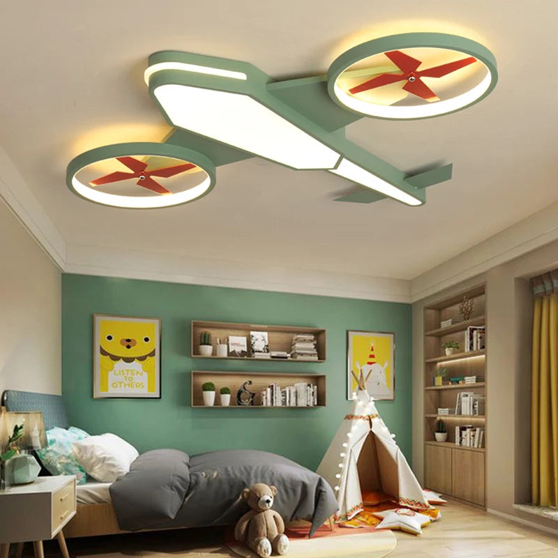 ChandeliersDecor.com-Kids Room Nursery Lighting-Aeroplane Light for Kids Room Decor