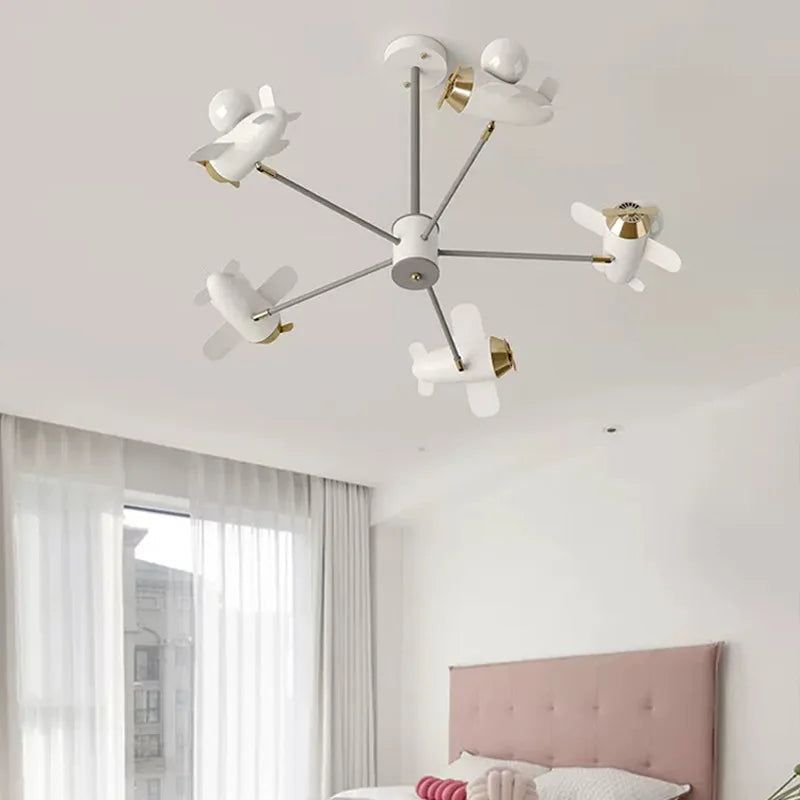 ChandeliersDecor.com-Kids Room Nursery Lighting-Aeroplanes Ceiling Light for Kids Room