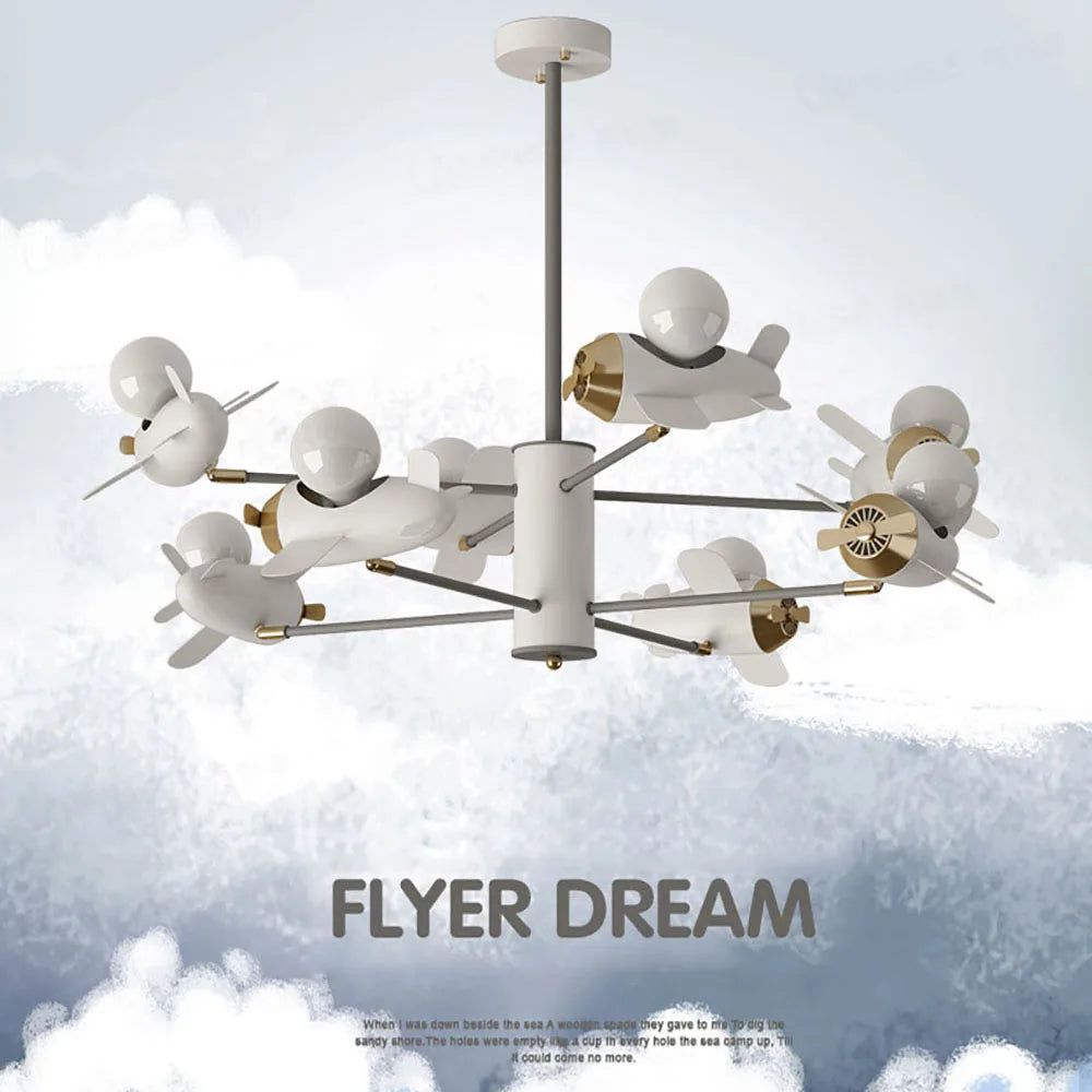 ChandeliersDecor.com-Kids Room Nursery Lighting-Aeroplanes Ceiling Light for Kids Room